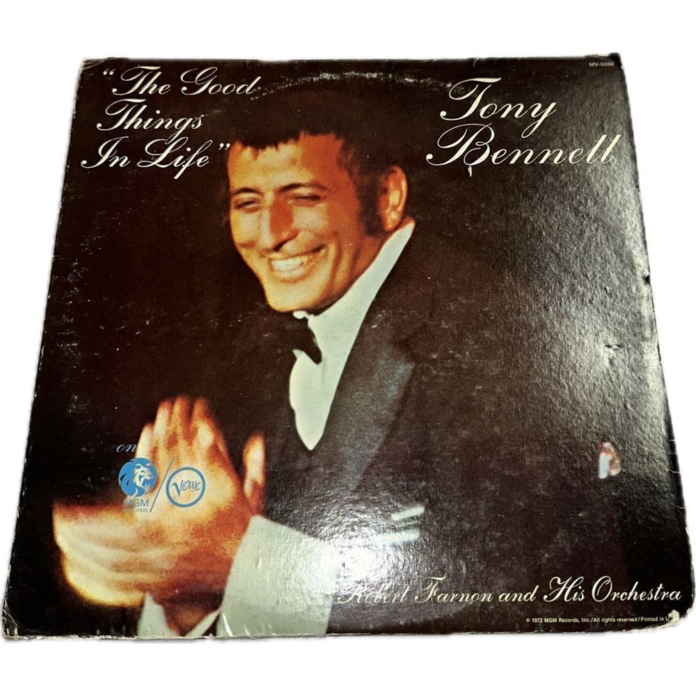 Tony Bennett  The Good‎ Things In Life - 1972 - MV-5088 Vinyl LP Record Album